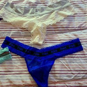 Victoria secret / Pink  panties different  colors  all size LARGE
